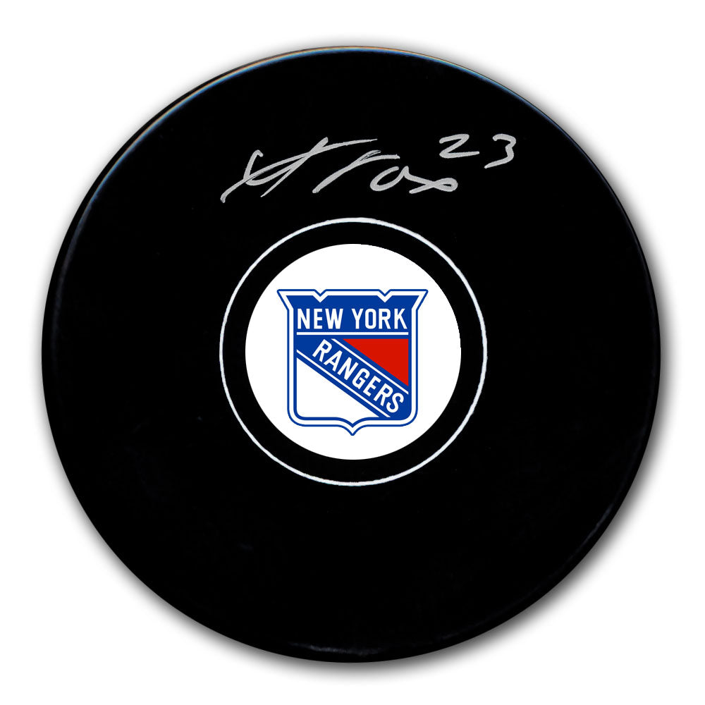 Adam Fox New York Rangers Autographed Puck – Pucks.Net